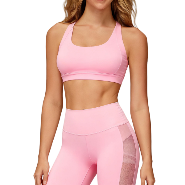 Lightweight High Support Fitness Tank Bra - Seamless Reversible for Yoga, Gym & Running